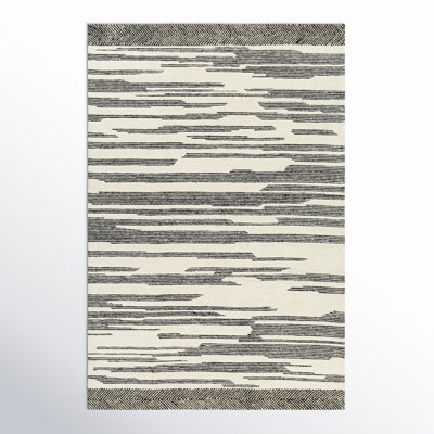 Lumia Hand Tufted Wool Black Rug