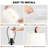 24.5" Modern Ceramic Table Lamp with Oatmeal Fabric Shade, 2-Way Switch, 3000K LED Bulb Included-915591957
