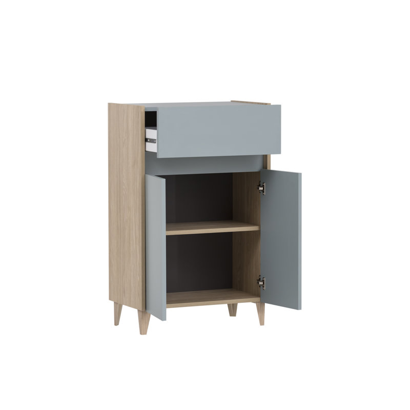 Calvin-Leigh Freestanding Bathroom Cabinet, Pigeon Blue