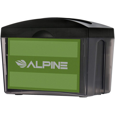 Commercial Interfold Table Top Napkin Dispenser with Advertisement Space