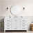 60'' Bathroom Vanity, Freestanding Vanity Top With Single Basin Wood Frame Bathroom Storage Cabinet-487636345