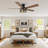 52" 5 - Reversible Blade Ceiling Fan With Lights, Quiet Dc Motor And Remote Control