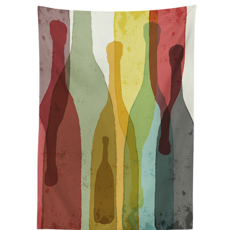 Abstract Tablecloth, 70" L x 52" W