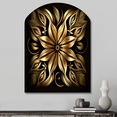 Eloise - Floral Lily Arch Shape Assymterical Wall Art