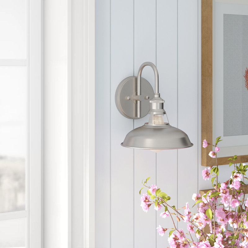 Sigala Armed Sconce, Brushed Nickel