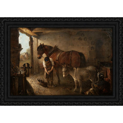 A Farrier Shoeing A Plough Horse
