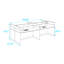 Bureau rectangulaire pour 4 personnes
