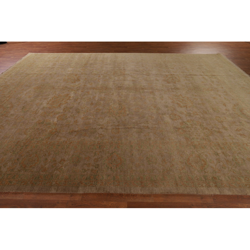 Vegetable Dye Oushak Turkish Large Rug 10x14