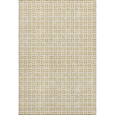 Premium Machine Washable Prisco Gold Rug