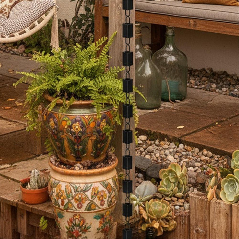 Aluminum No Subject Rain Chain