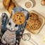 Couvre-lit en coton Folk Art Hare