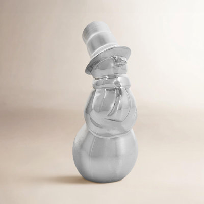 Nambe Mini Snowman Figurine