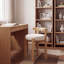 Chaise de coiffeuse en bois massif avec dossier bas, tabouret d'appoint rembourré pour chambre, salon et salle de maquillage-1842829292