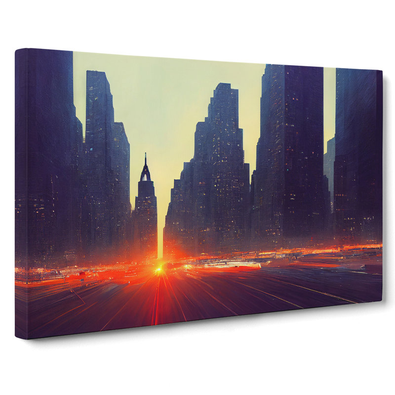 A New York City Skyline Vol.5 - Wrapped Canvas, 35cm H x 50cm W x 3cm D