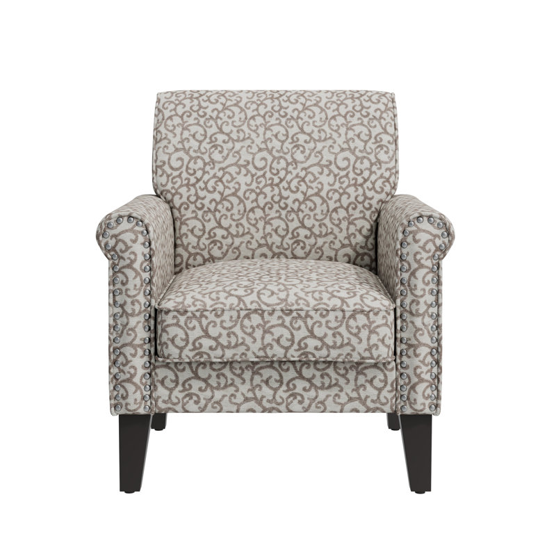 Kyhl Upholstered Armchair, Tan Polyester
