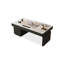 Bureau rectangulaire noir avec 6 tiroirs-109742706