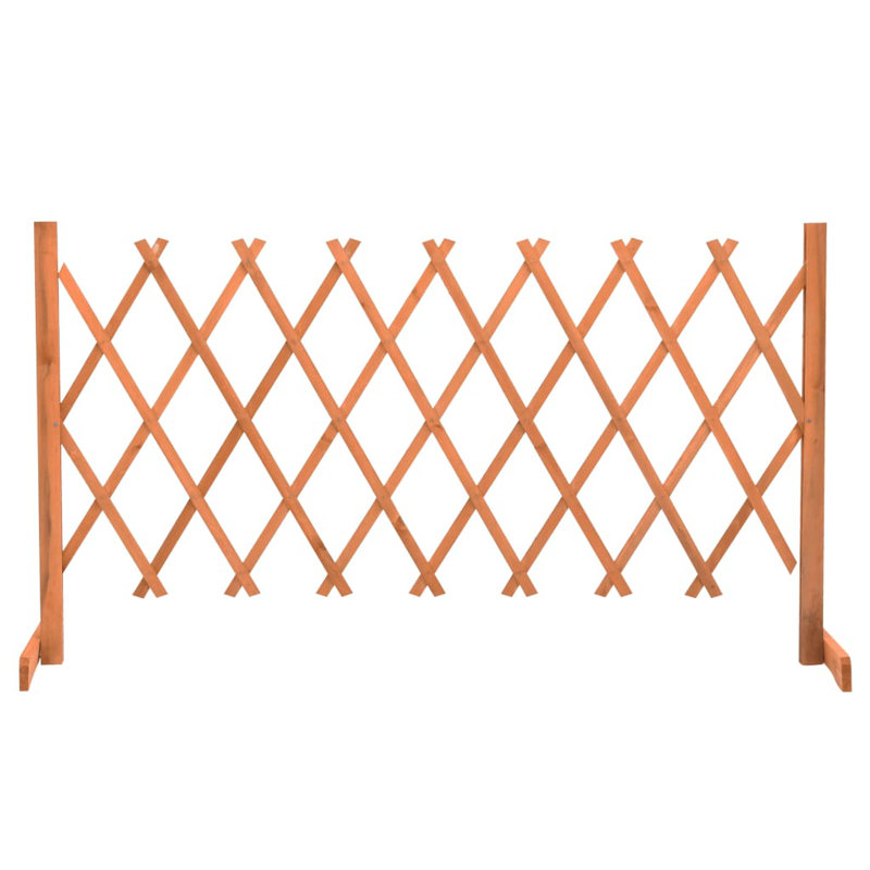 Broumov Wood Fence Panels, 80cm H x 150cm W, Orange