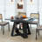 47 Inch - 67 Inch Extendable Dining Table For 4-6, Rectangle Kitchen Table With Removable Leaves And Storage-1373316824