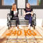 Chaise berçante d'extérieur en métal avec coussins-2095077274-2107773419