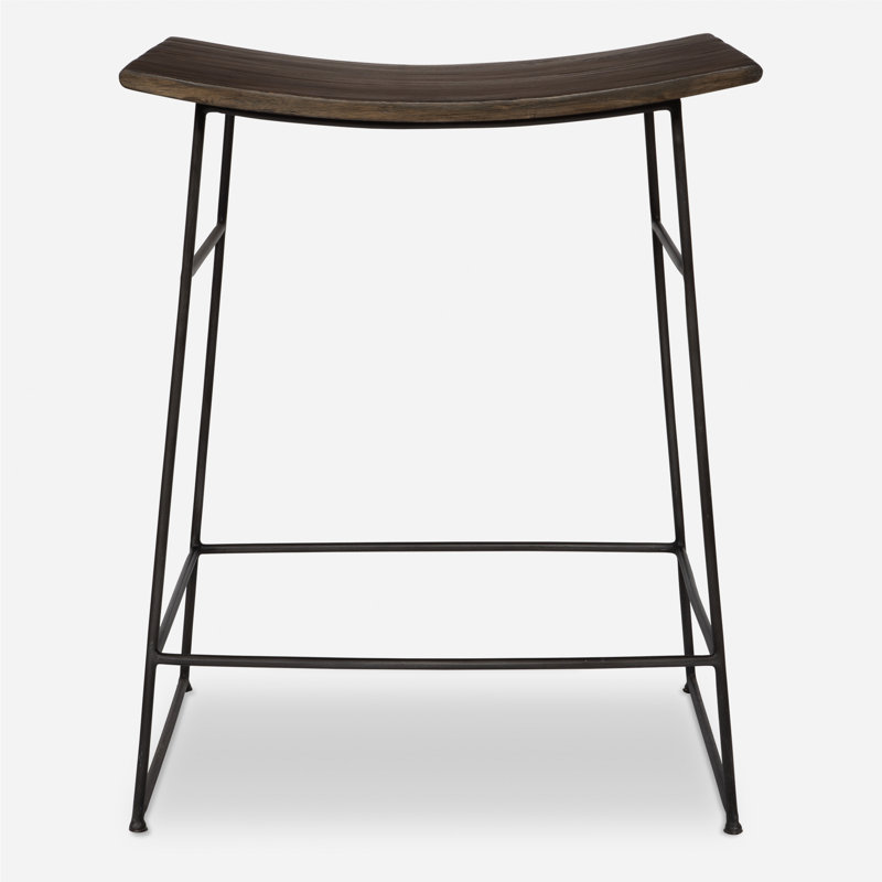 Ambo Walnut Counter Stool