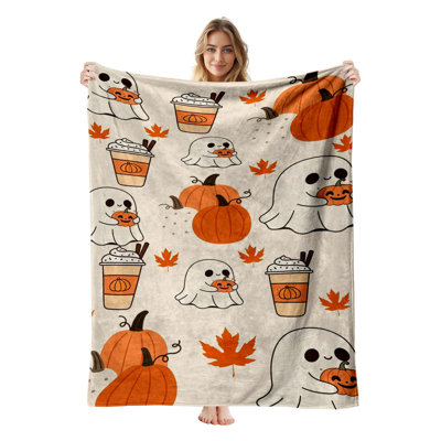Jeté en flanelle JYK Halloween