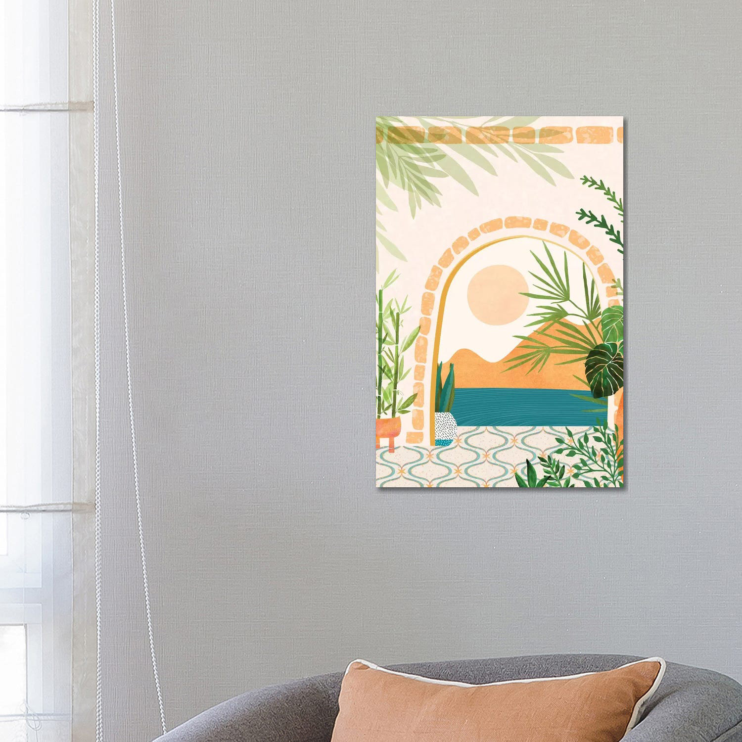 Bay Isle Home Scenes from Morocco II by Modern Tropical - Wrapped ...