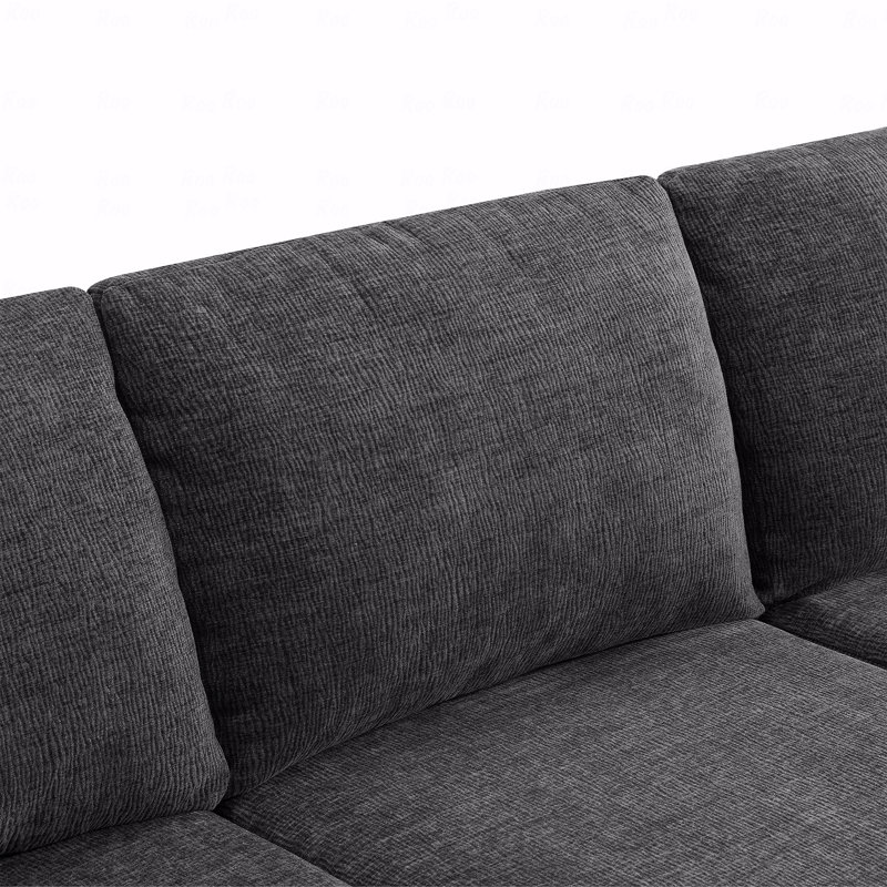 Canapé modulaire Boneless, Gris chenille