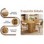 158 cm Extendable Dining Table-1400174736