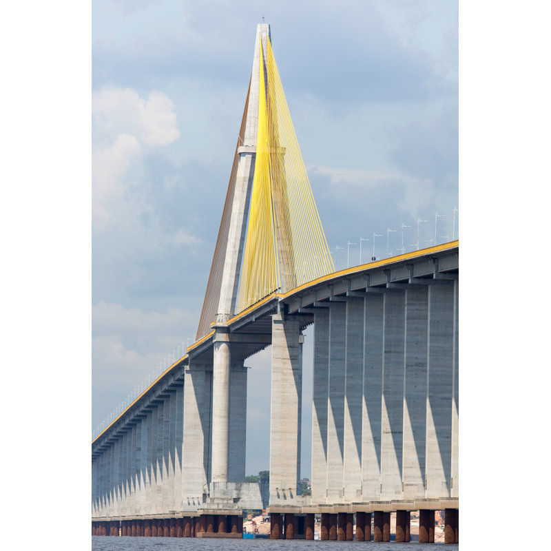 Suki The Manaus Iranduba Bridge - Wrapped Canvas Print, 30cm H x 20cm W x 3.8cm D