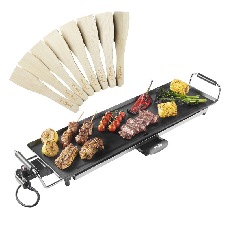 VonShef Non Stick Electric Grill Sandwich Maker & Panini Press with Lid