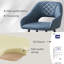 Upholstered Counter Stool with Metal Frame-342609972