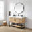Freestanding Standard Free Standing Single Double Single Vanity Bathroom Vanity With Engineered Stone Top-768135028-768135024