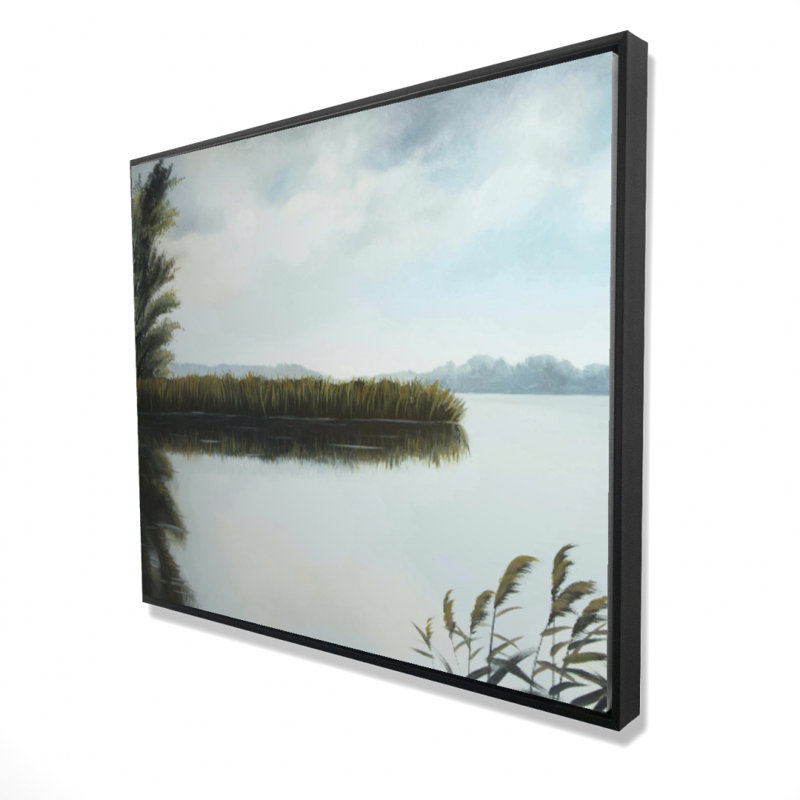 Quiet Lake Print On Canvas