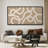 White Abstract Lines on Beige Modern Art-100937185-111696311