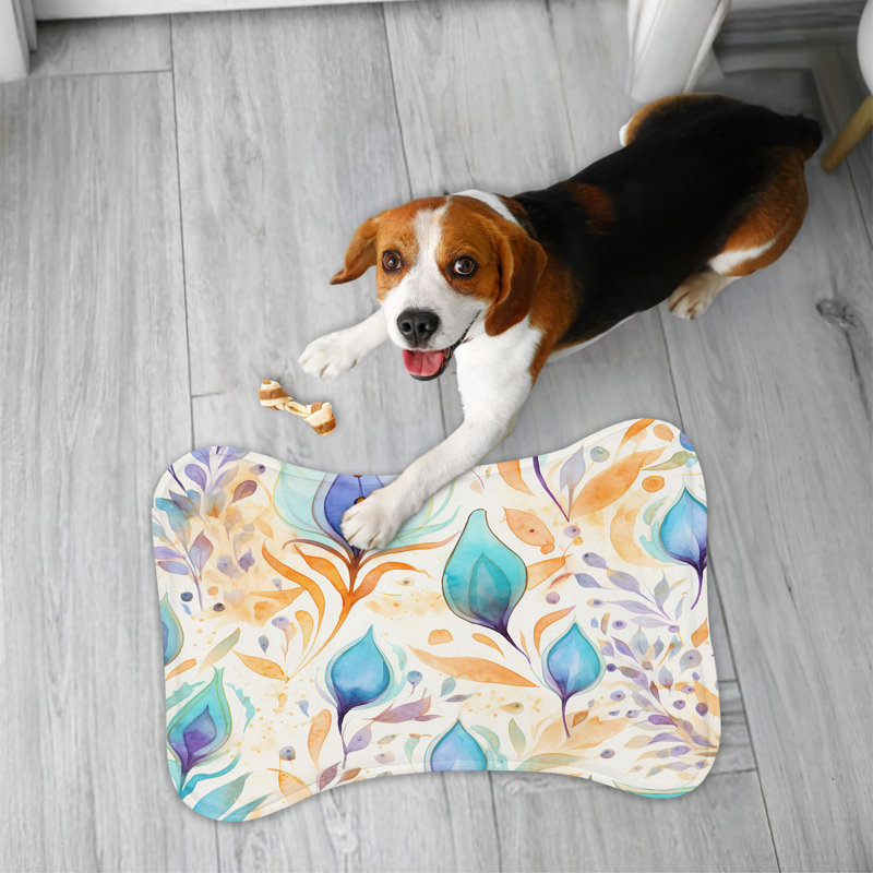 Vibrant Chic - Tapis d'alimentation en os 1 pièce