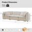 Canapé modulaire surdimensionné en duvet synthétique Alberto-1171479693