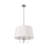 Azure Glass Detailed & Polished Chrome Chandelier