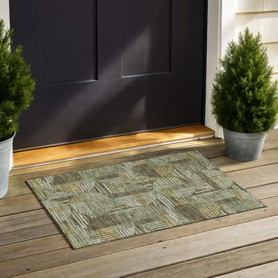 Machine Washable Indoor/Outdoor Chantille ACN2700 Geometric Rug