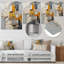 Abstrait Assemblage I - Art mural abstrait, collage, salon en métal-1851398032
