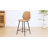 Upholstered Counter Stool With Metal Frame-855703121-856269034
