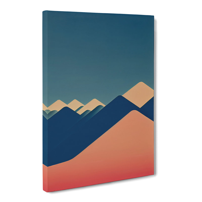 Minimalistic Mountains - Wrapped Canvas, 50cm H x 35cm W x 3cm D