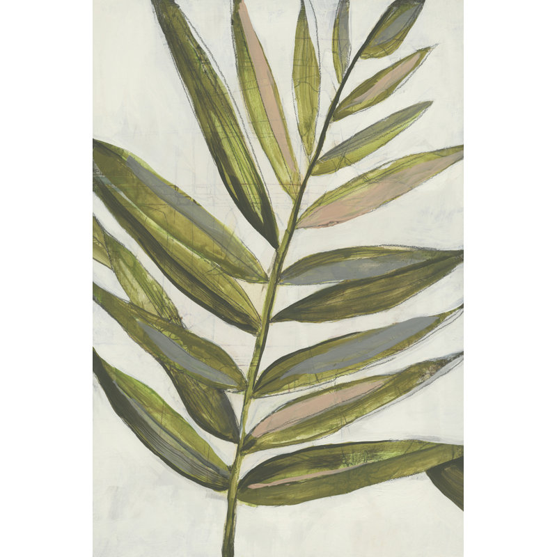 Pastel fronde I, H 30 po x l 20 po, Non, Toile tendue