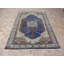 Tapis zone en laine noué la purplish/bleu 6 pi x 8 pi en laine one-of-kind-the main LaJuante