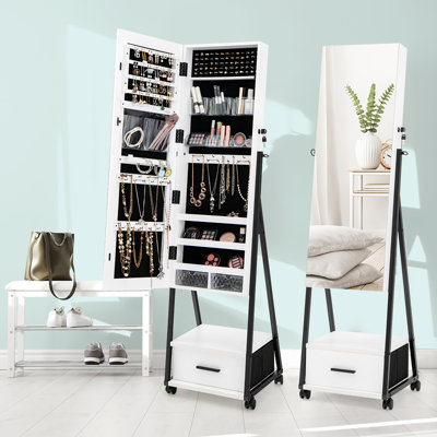 Armoire à bijoux avec miroir Zahariea