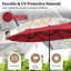 Parasol de table double 13 pieds avec manivelle 13 pi-106645408