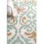 Tapis beige / bleu tufté à la main Rutherford-19341570