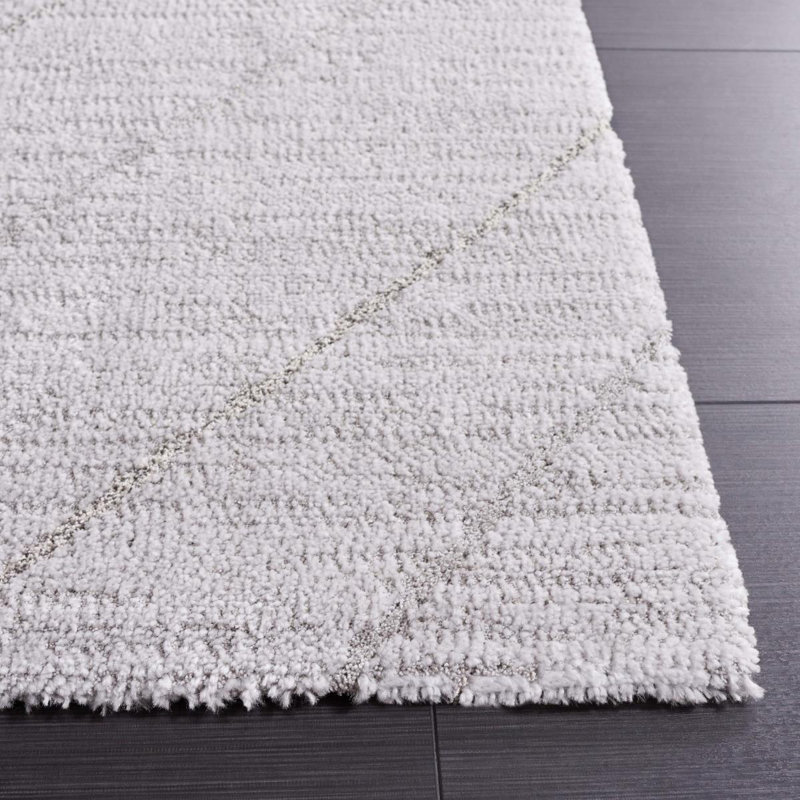 Allarna Machine Woven Grey Rug, Rectangle 183 x 274 cm