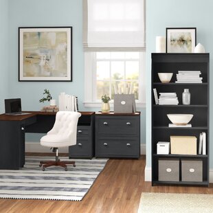 Ember Home Office Furniture, 4-Pc. Set (Desk, Lateral File Cabinet, Desk  Chair & Bookcase)
