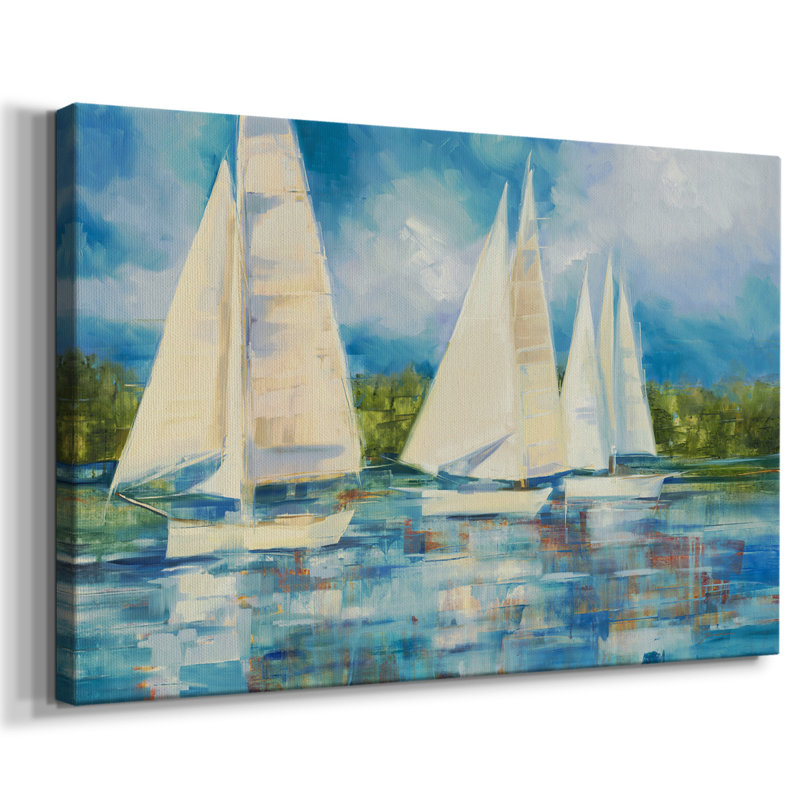 Clear Sailing-Gallery Wrapped Canvas, 18" H x 27" W