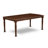 6 Piece Dinette Set Contains a Rectangle Dining Table with Butterfly Leaf and 4 Doeskin Linen Fabric Parson Chairs with a Bench, 42x78 Inch, Mahogany-233071523-233071532-138232039